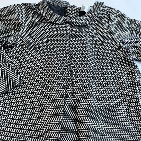 Louis Louise girls gold metallic A-line long sleeve dress size 4 - Picture 4 of 5